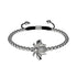 Queen | Silver | Crystal Honeybee Macrame Charmballa Bracelet
